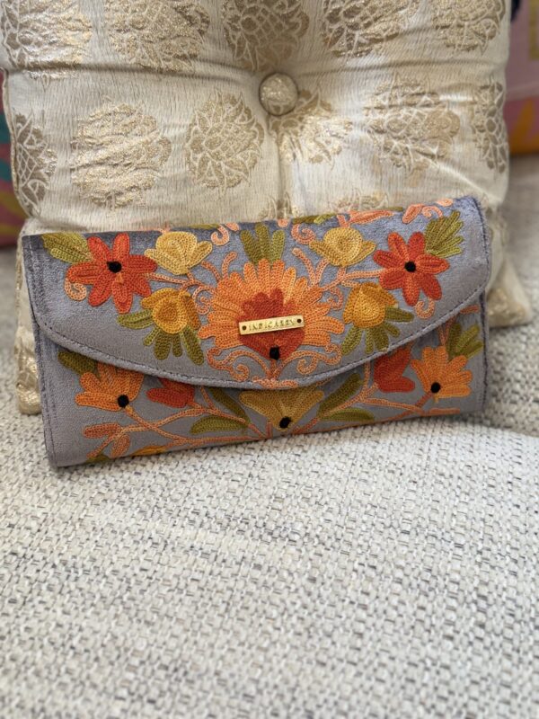 Aari Vetvel Wallet - Grey