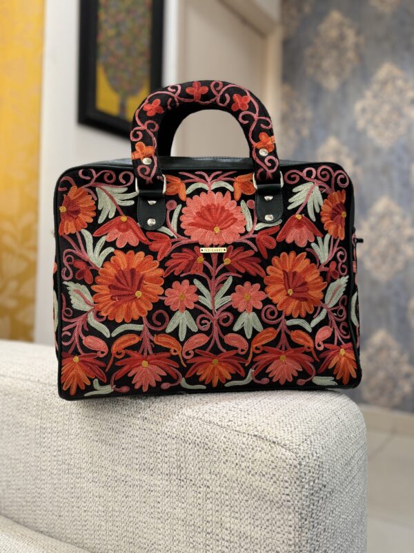 Aari Embroidered Laptop Handbag