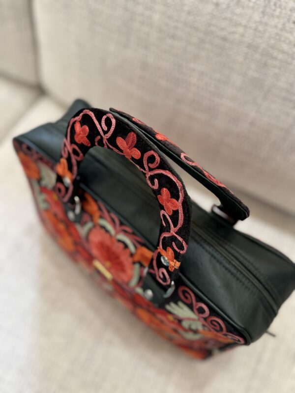Aari Embroidered Laptop Handbag - Image 4