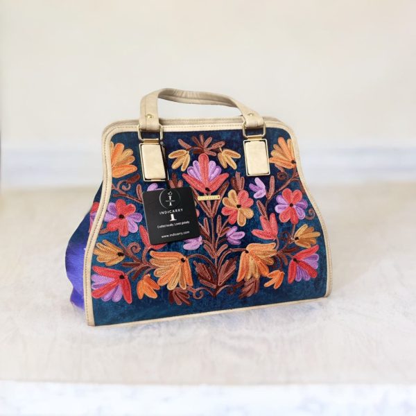 Kashmiri Charm - Blue & Cream