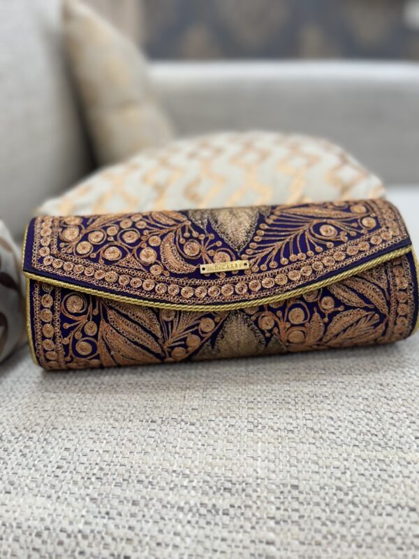 Kashmiri Tilla Work - Purple - Image 6