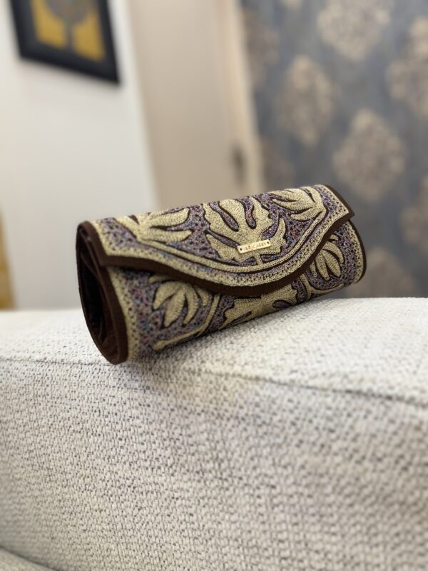Kashmiri Tilla Work - Brown - Image 2